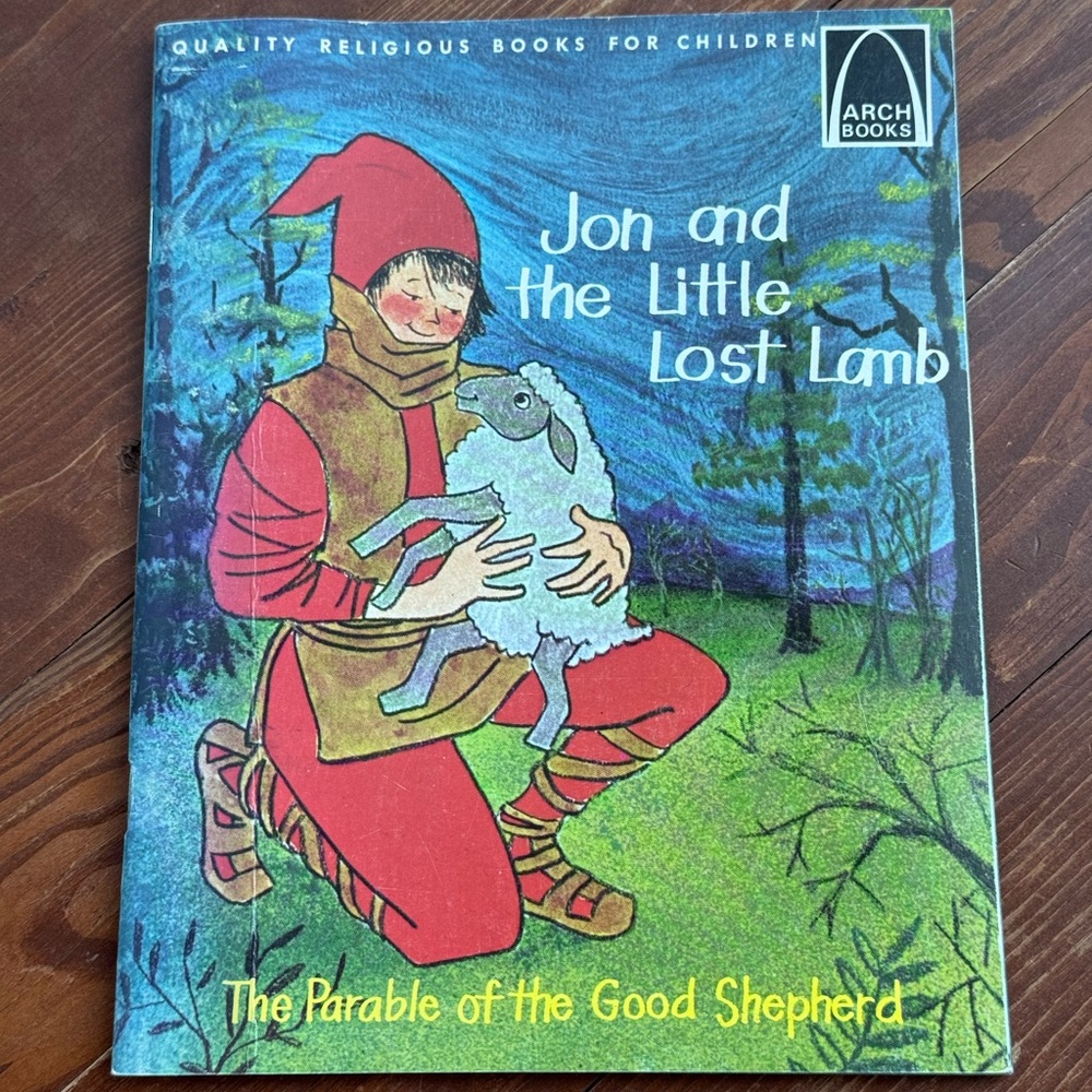 Jon and The Little Lamb c1965 Vintage Children’s Book Good Shepherd Parable